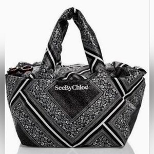 See By Chloe Black Patterned Women's Bag